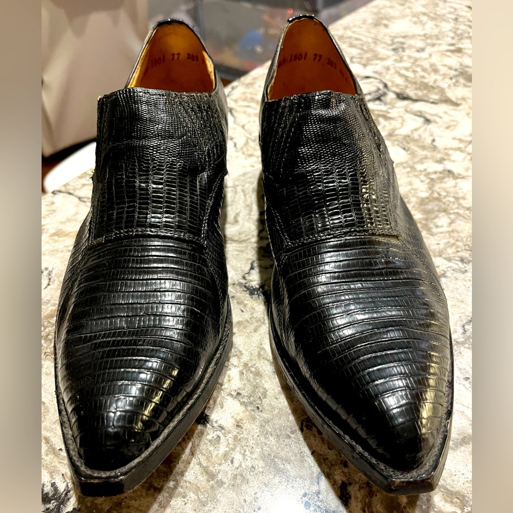 Vintage Nocona Lizard Boots Ankle 10E